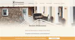 Desktop Screenshot of hotel-schneemann.de