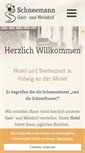 Mobile Screenshot of hotel-schneemann.de